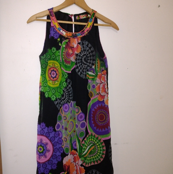 Desigual Short Dress Multicolored Size S/34 - Picture 2 of 11